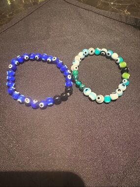 Brand new OKO Designs Chezch evil eye stretch bracelets
